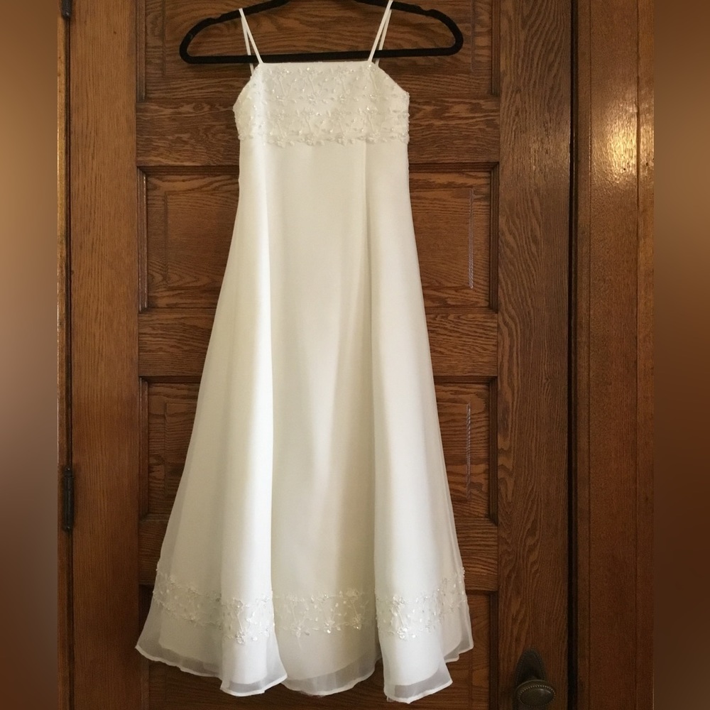 Girls David Bridal Full Length Gown